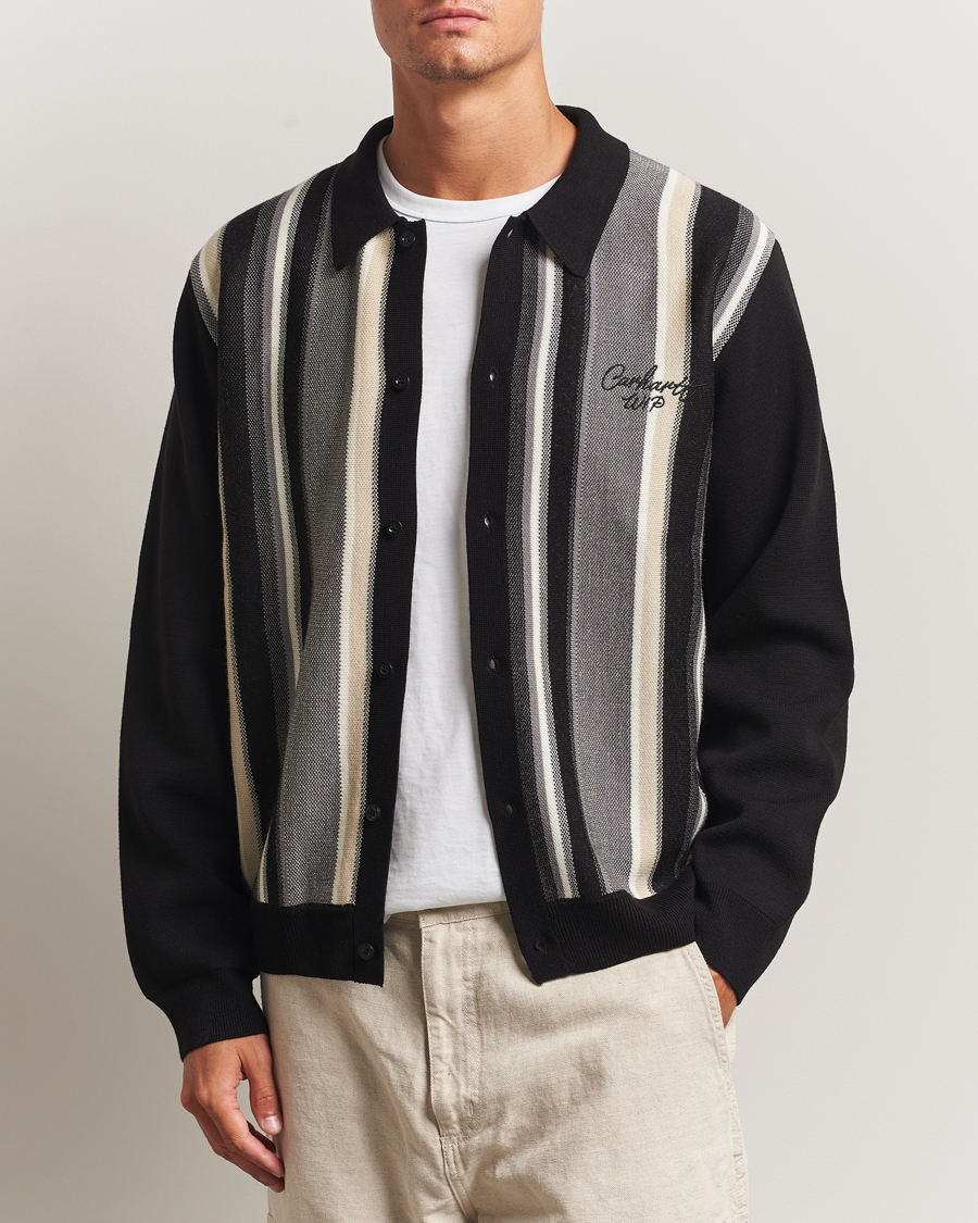 Herre | Trøjer | Carhartt WIP | Bainter Striped Cardigan Black