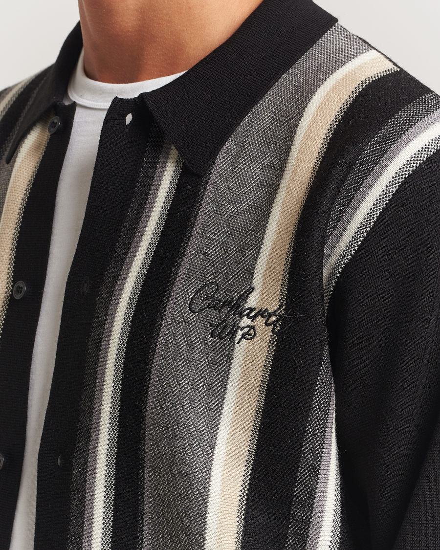 Herre | Trøjer | Carhartt WIP | Bainter Striped Cardigan Black