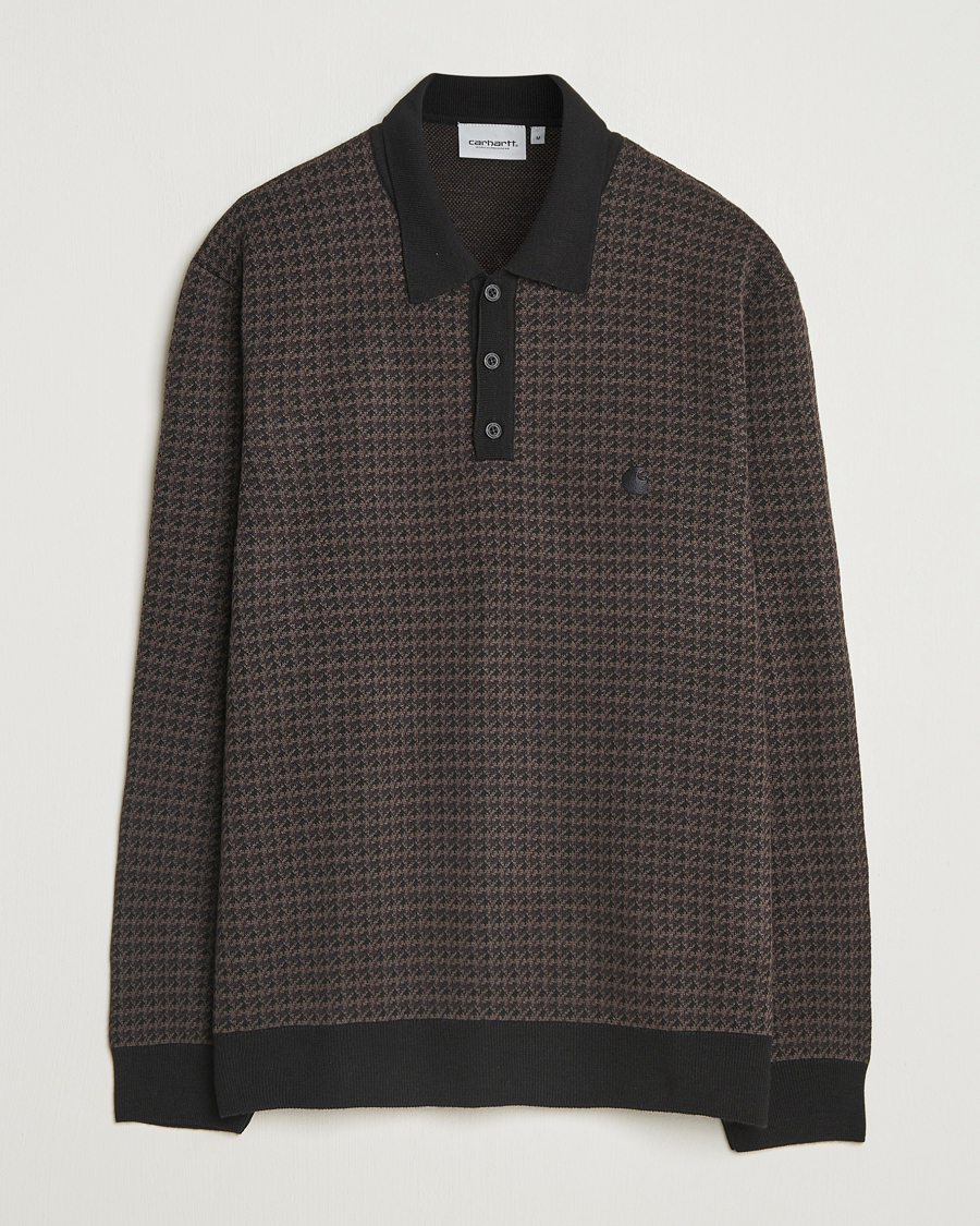 Herre | Trøjer | Carhartt WIP | Lowis Houndstooth Polo Vitola Heater