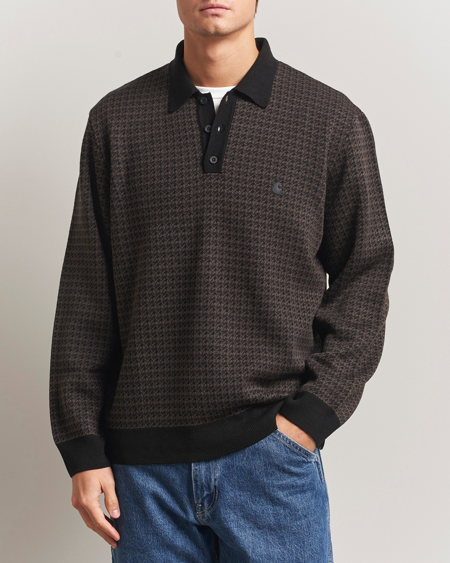 Herre | Trøjer | Carhartt WIP | Lowis Houndstooth Polo Vitola Heater