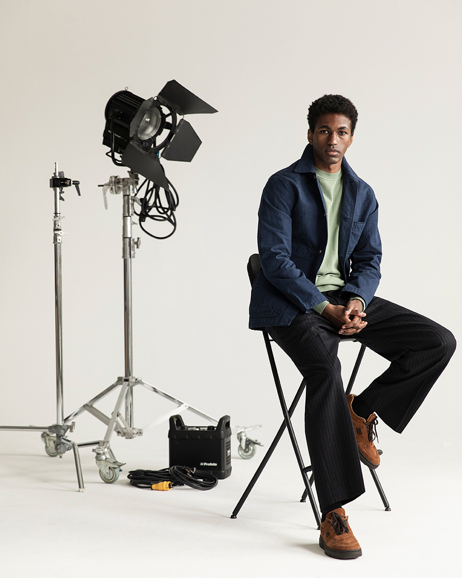 Herre | Jakker | Drake's | Duck Cotton Canvas Chore Coat Navy