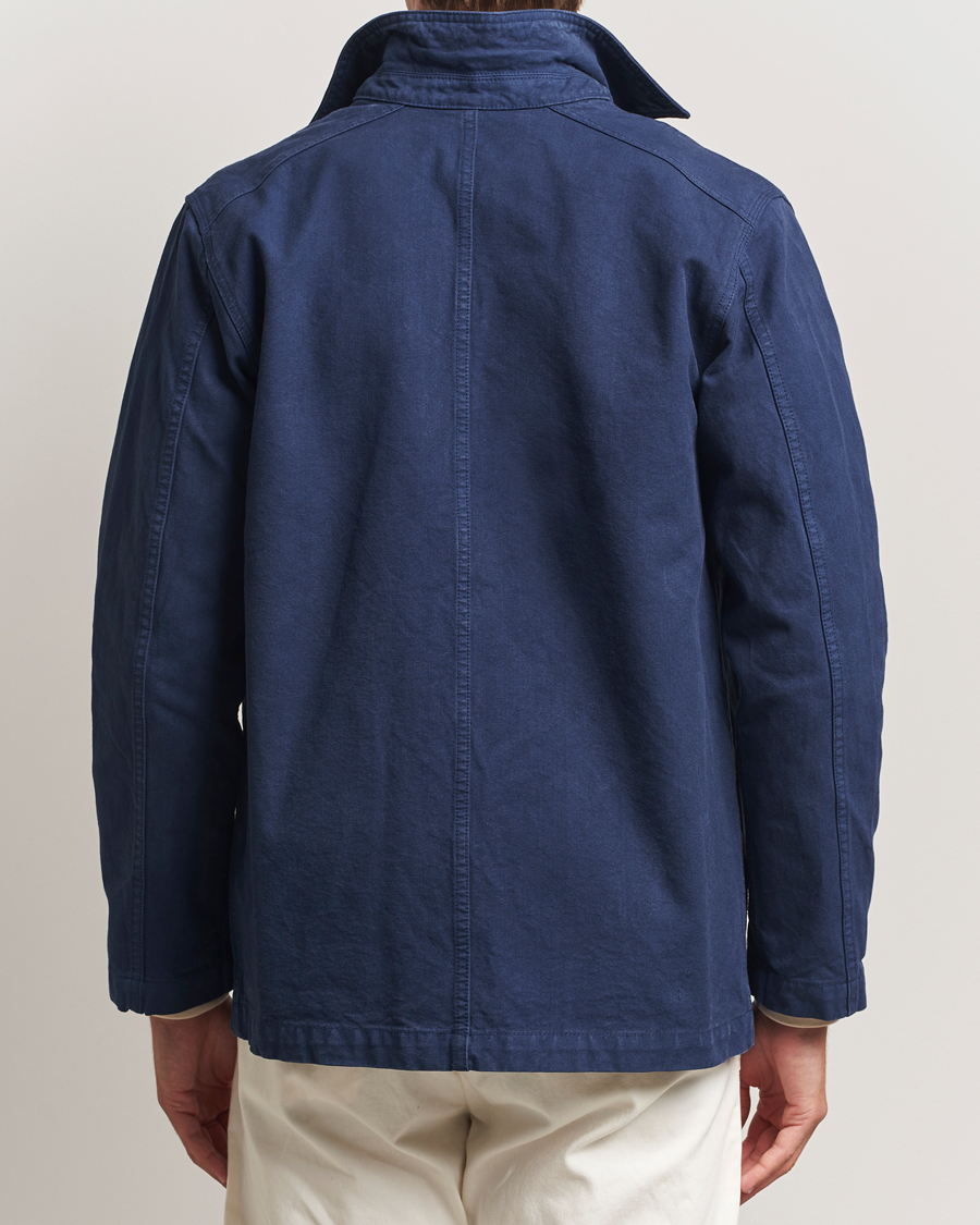 Herre | Jakker | Drake's | Duck Cotton Canvas Chore Coat Navy