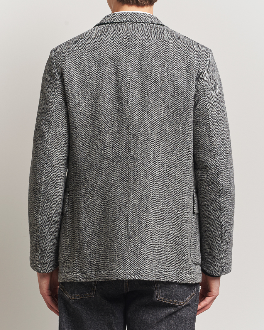Herre | Blazere & jakker | Drake's | MKVII Wool Herringbone Blazer Grey