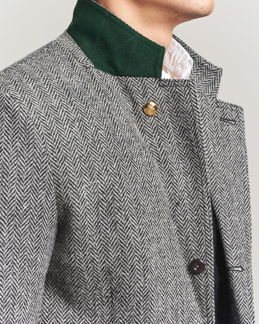 Herre | Blazere & jakker | Drake's | MKVII Wool Herringbone Blazer Grey
