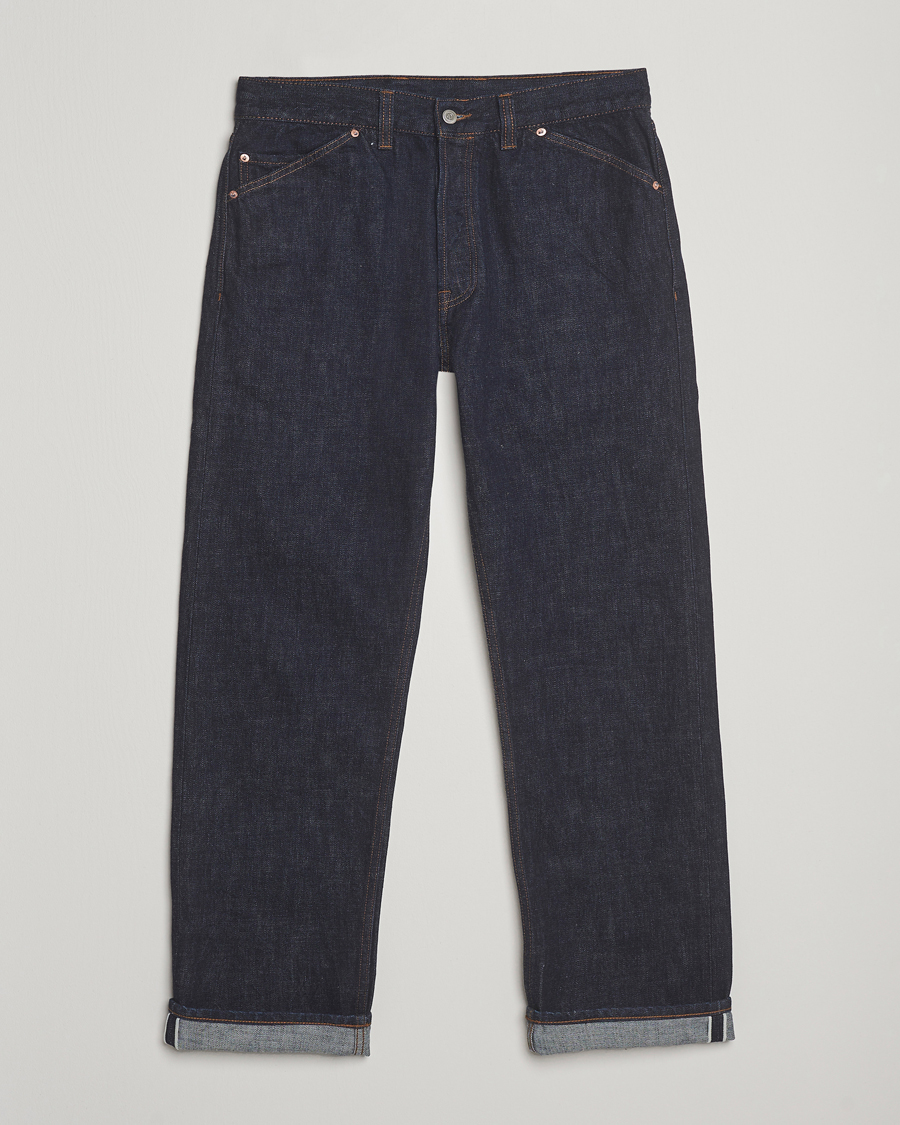 Herre | Jeans | Drake's | 5-Pocket Japanese Selvedge Jeans Indigo