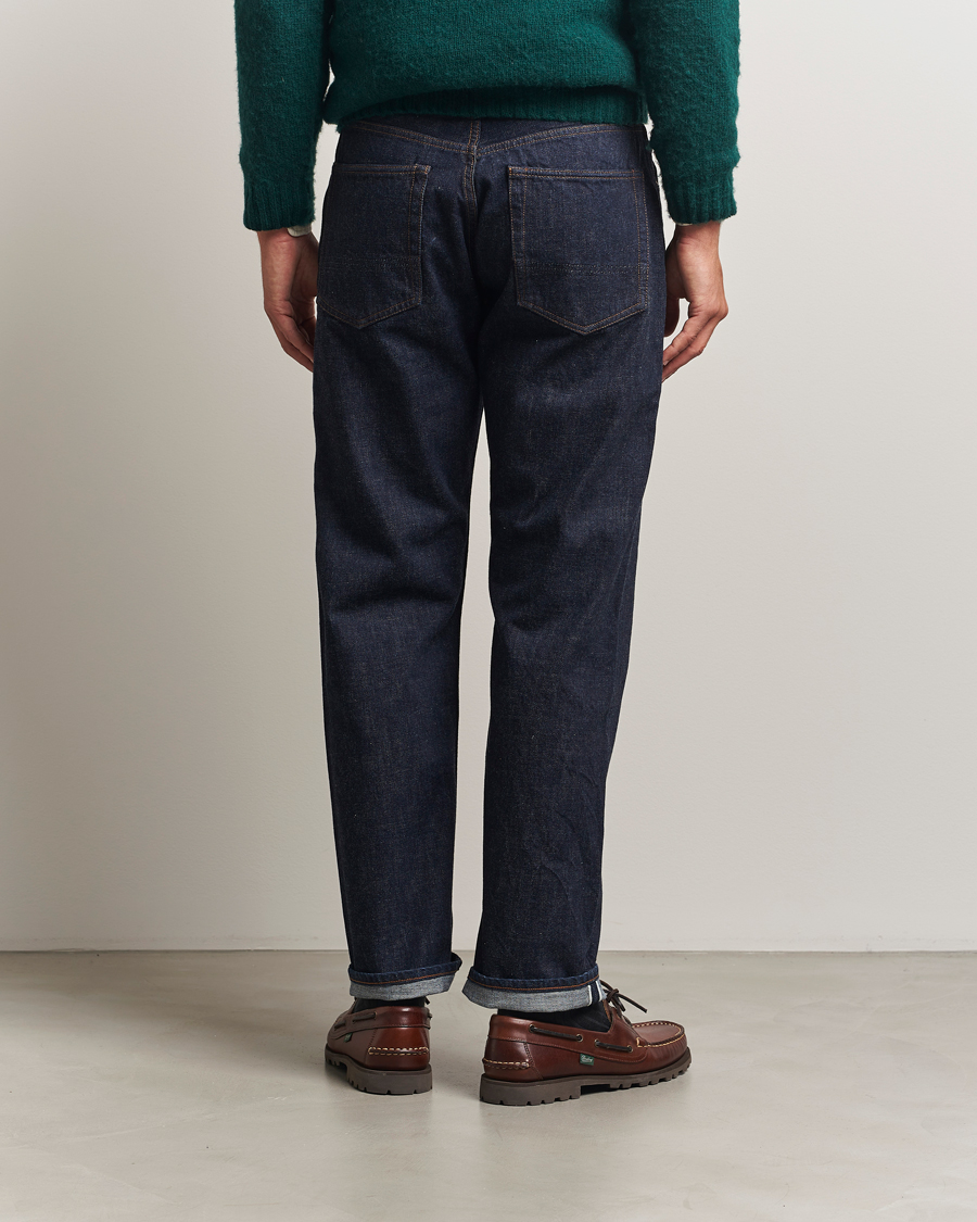 Herre | Jeans | Drake's | 5-Pocket Japanese Selvedge Jeans Indigo