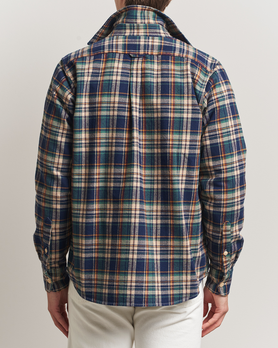 Herre | Skjorter | Drake's | Check Relaxed Block Shirt Multi