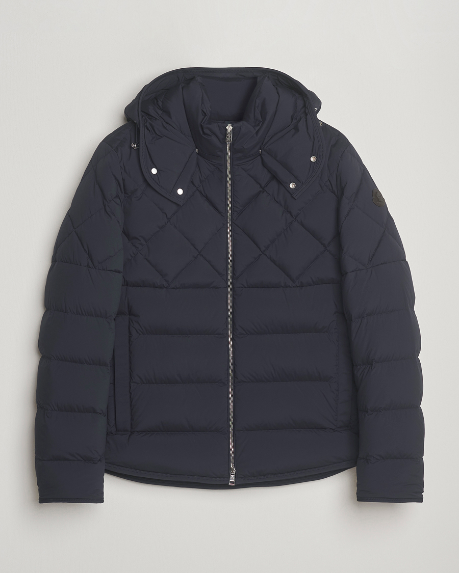 Herre | Jakker | Moncler | Cecaud Down Biker Jacket Navy