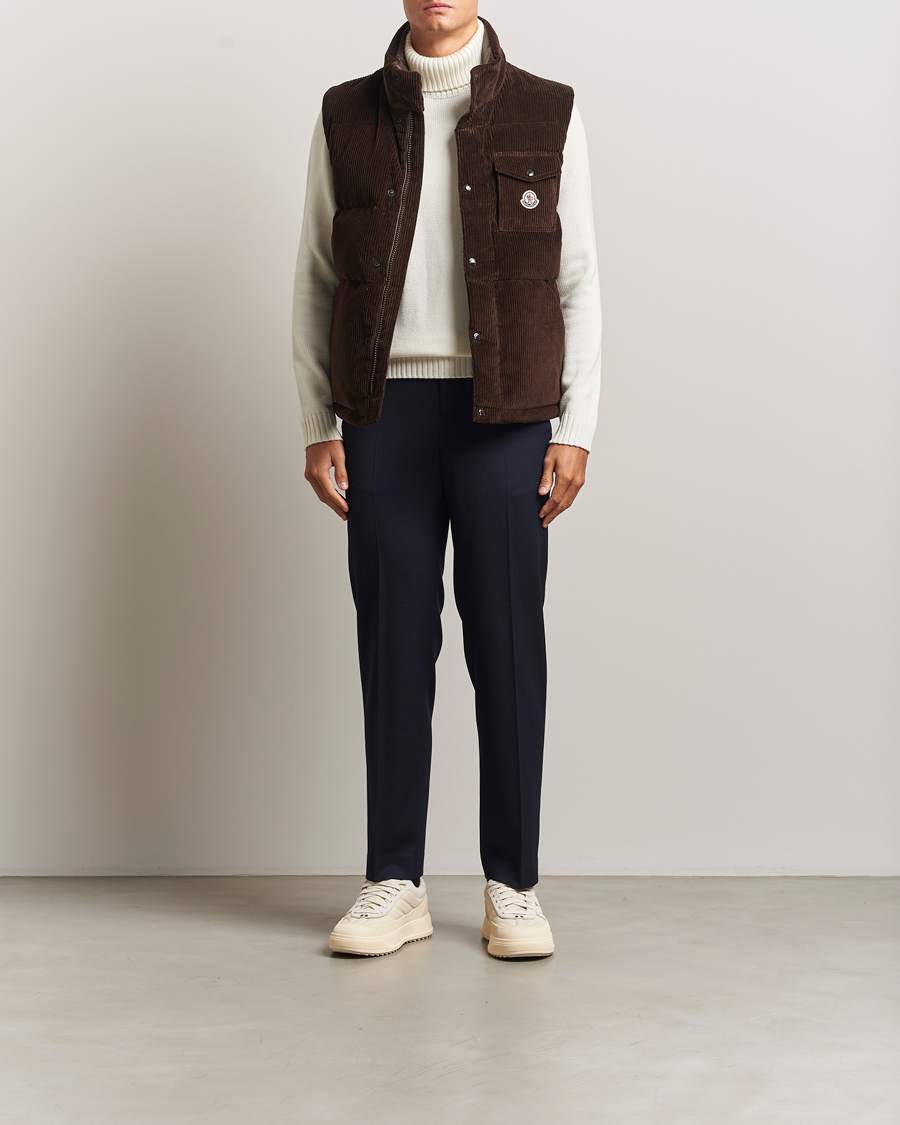 Herre | Veste | Moncler | Agen Corduroy Vest Brown