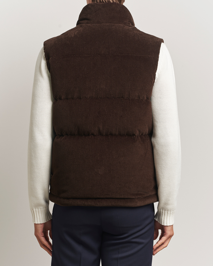 Herre | Veste | Moncler | Agen Corduroy Vest Brown