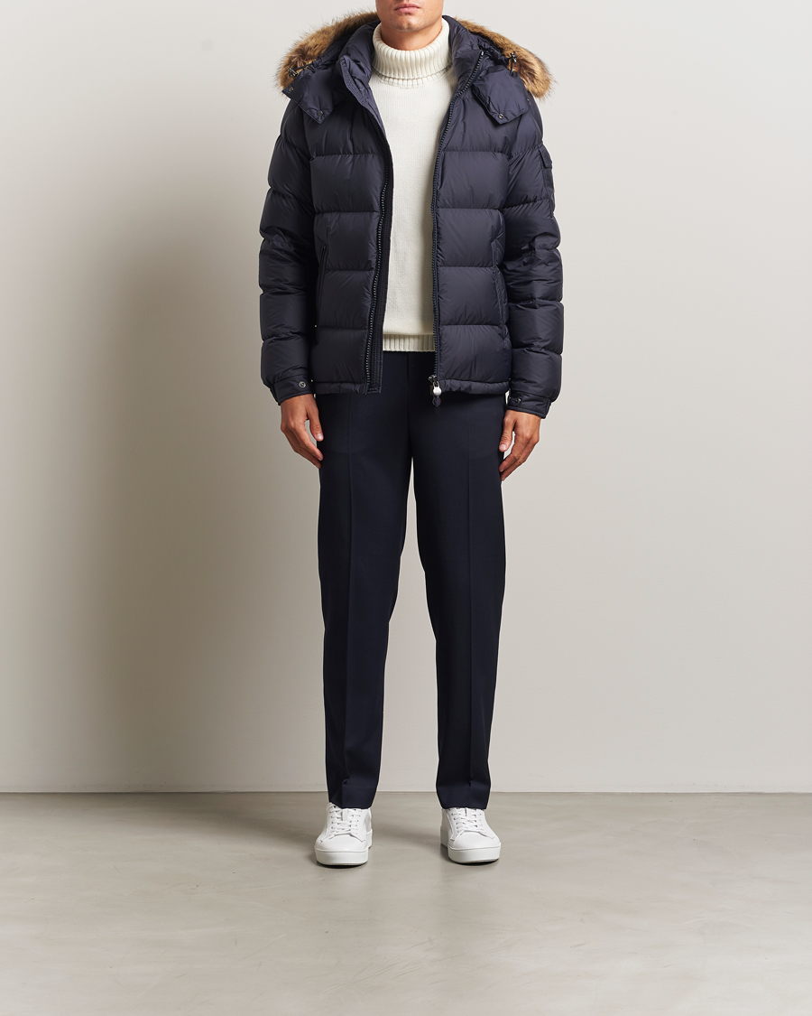 Herre | Jakker | Moncler | Maya Faux Fur Jacket Navy