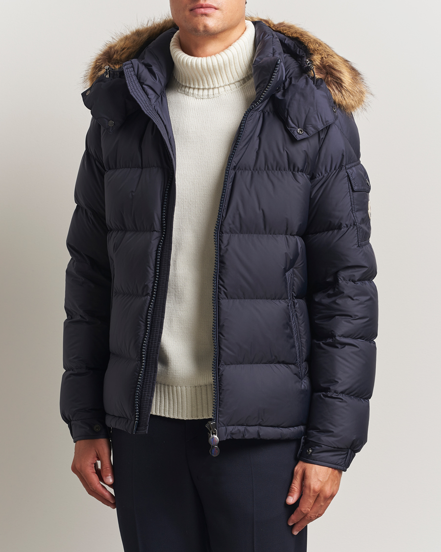 Herre | Jakker | Moncler | Maya Faux Fur Jacket Navy