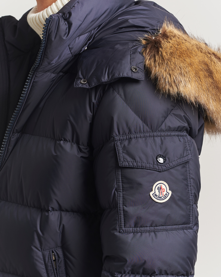 Herre | Jakker | Moncler | Maya Faux Fur Jacket Navy