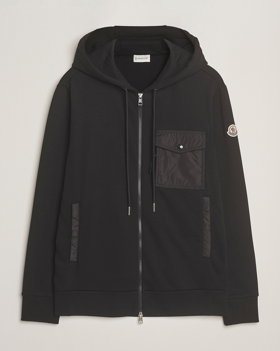 Herre | Trøjer | Moncler | Full Zip Hoodie Black