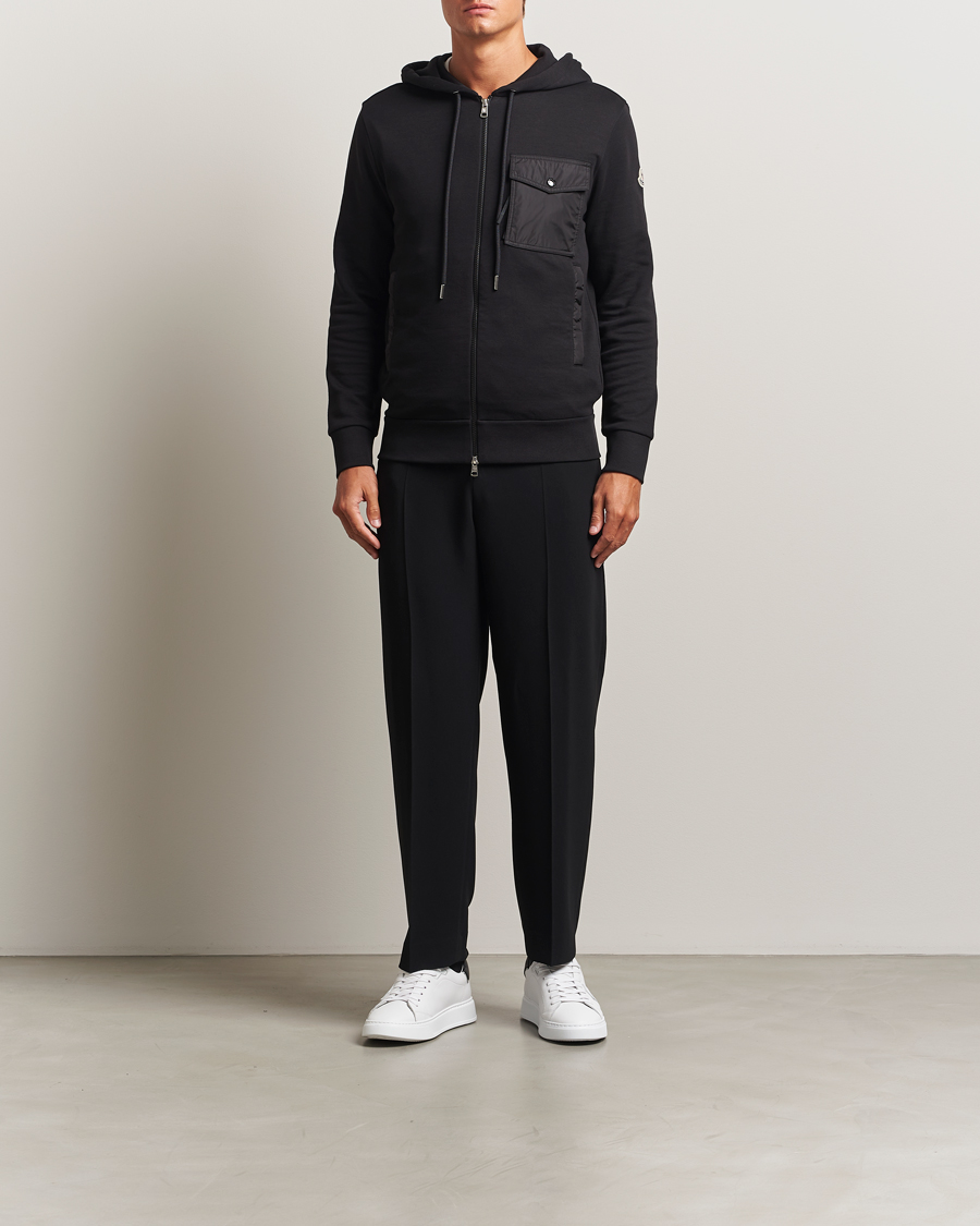 Herre | Trøjer | Moncler | Full Zip Hoodie Black