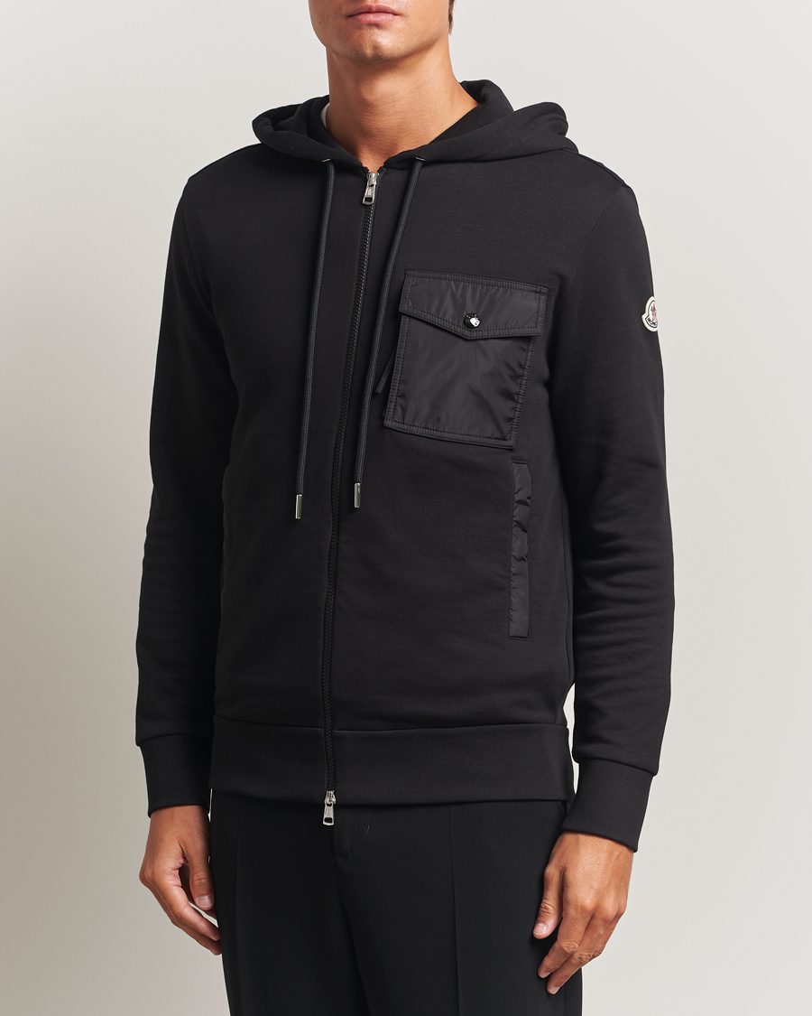 Herre | Trøjer | Moncler | Full Zip Hoodie Black
