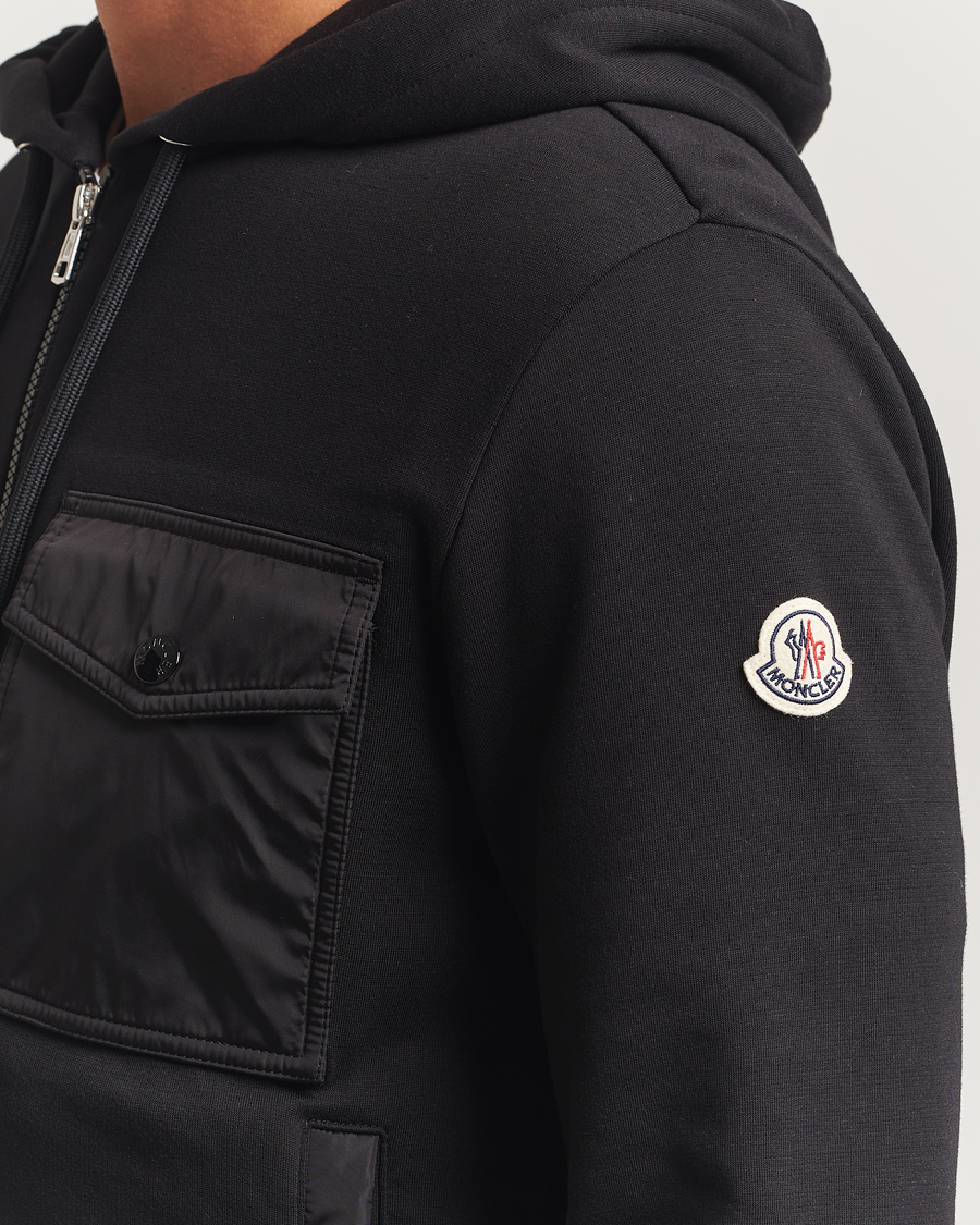 Herre | Trøjer | Moncler | Full Zip Hoodie Black