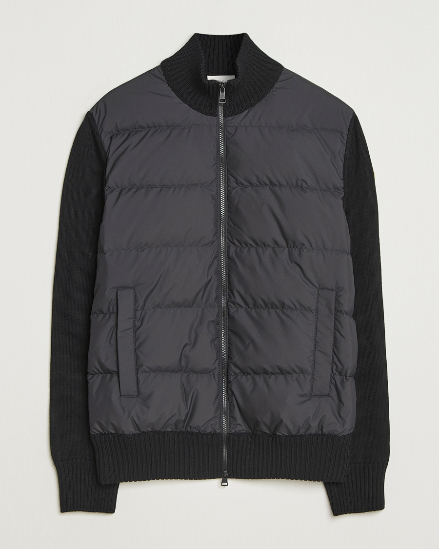 Herre | Trøjer | Moncler | Padded Zip Cardigan Black