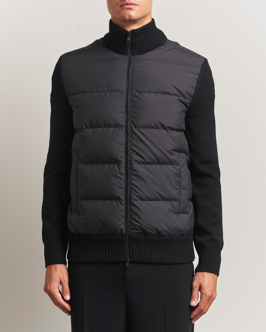 Herre | Trøjer | Moncler | Padded Zip Cardigan Black