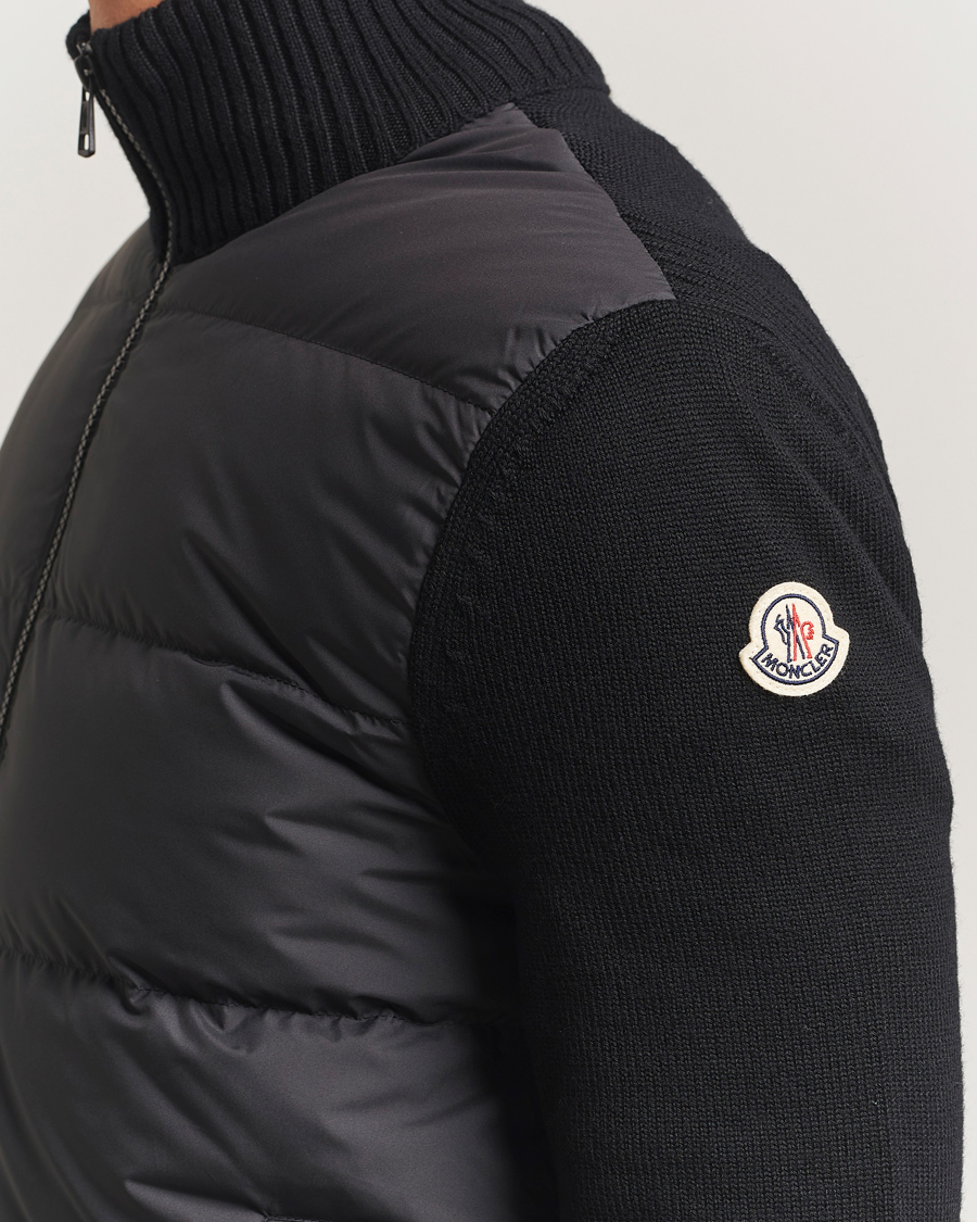 Herre | Trøjer | Moncler | Padded Zip Cardigan Black