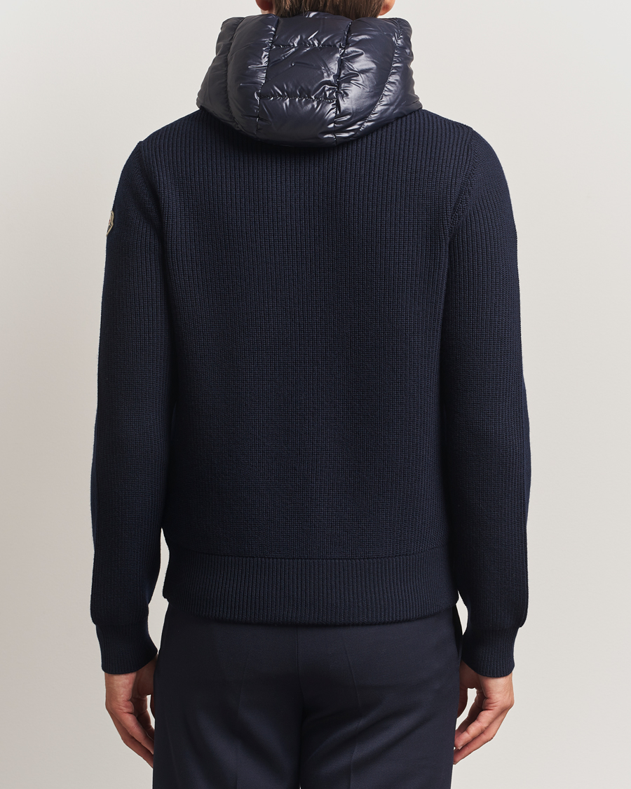 Herre | Trøjer | Moncler | Padded Hooded Cardigan Navy