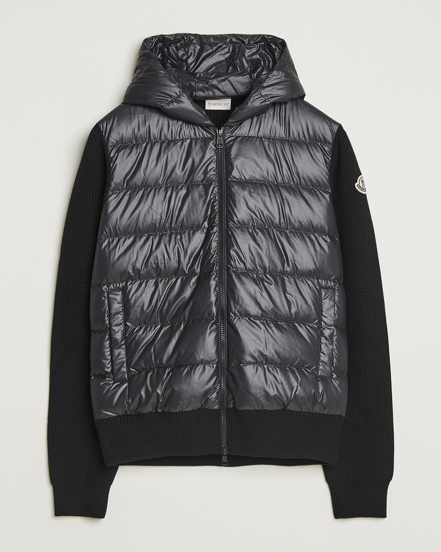 Herre | Trøjer | Moncler | Padded Hooded Cardigan Black