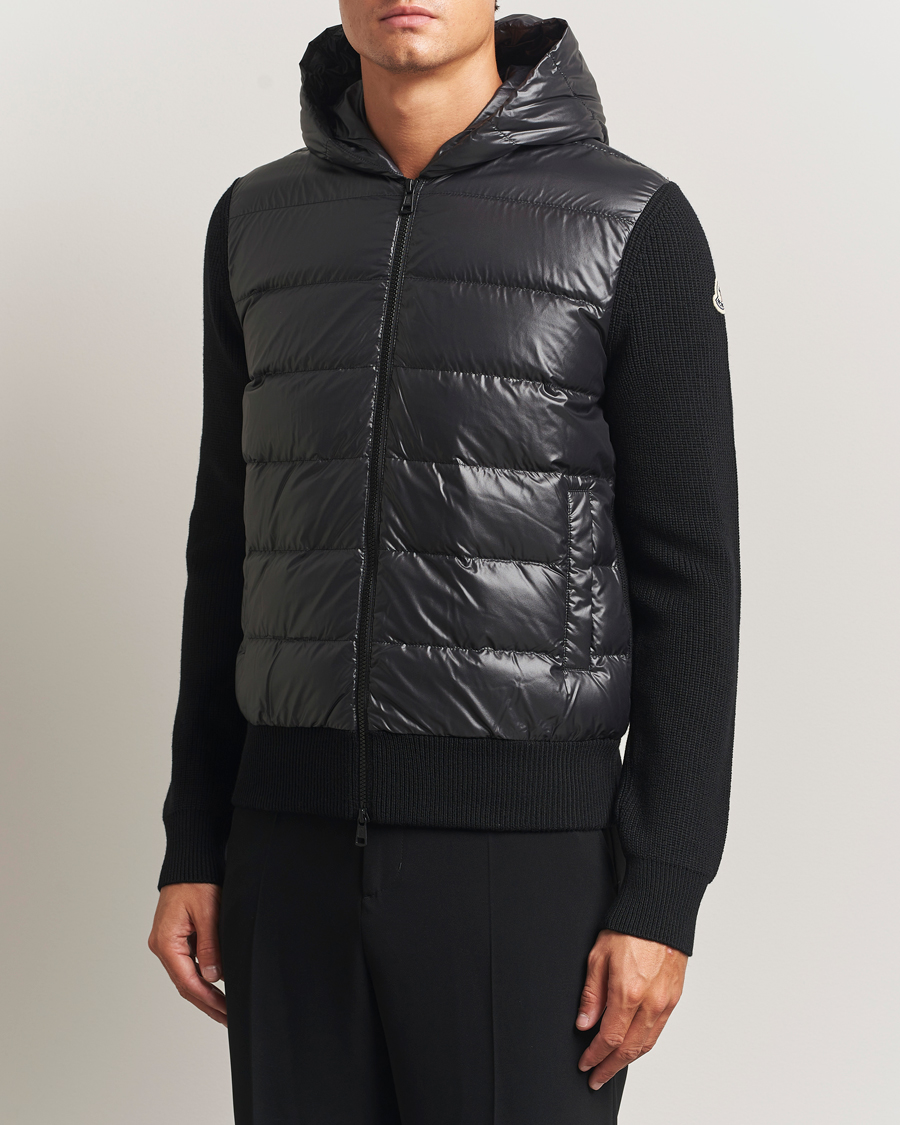 Herre | Trøjer | Moncler | Padded Hooded Cardigan Black