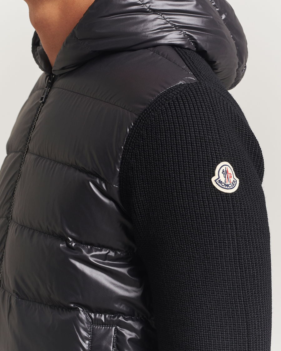 Herre | Trøjer | Moncler | Padded Hooded Cardigan Black