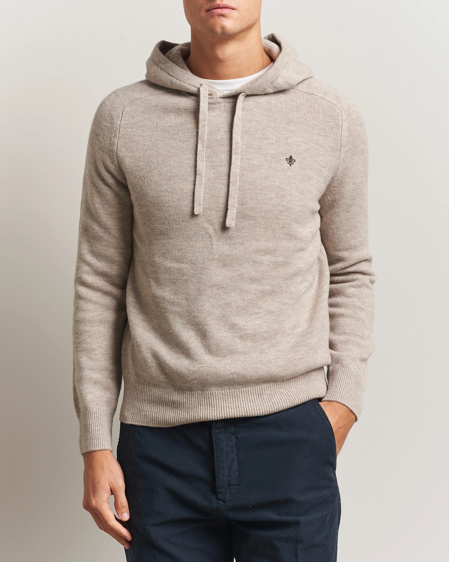 Herre | Trøjer | Morris | Hertford Lambswool Hoodie Khaki