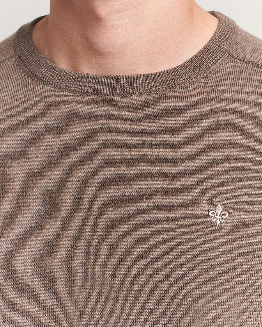 Herre | Trøjer | Morris | Merino Oneck Light Brown