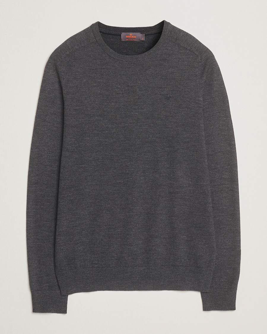 Herre | Trøjer | Morris | Merino O-Neck Grey