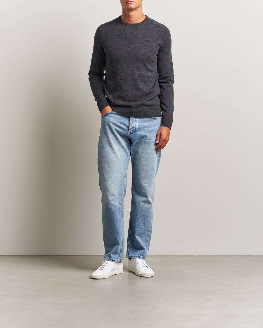 Herre | Trøjer | Morris | Merino O-Neck Grey