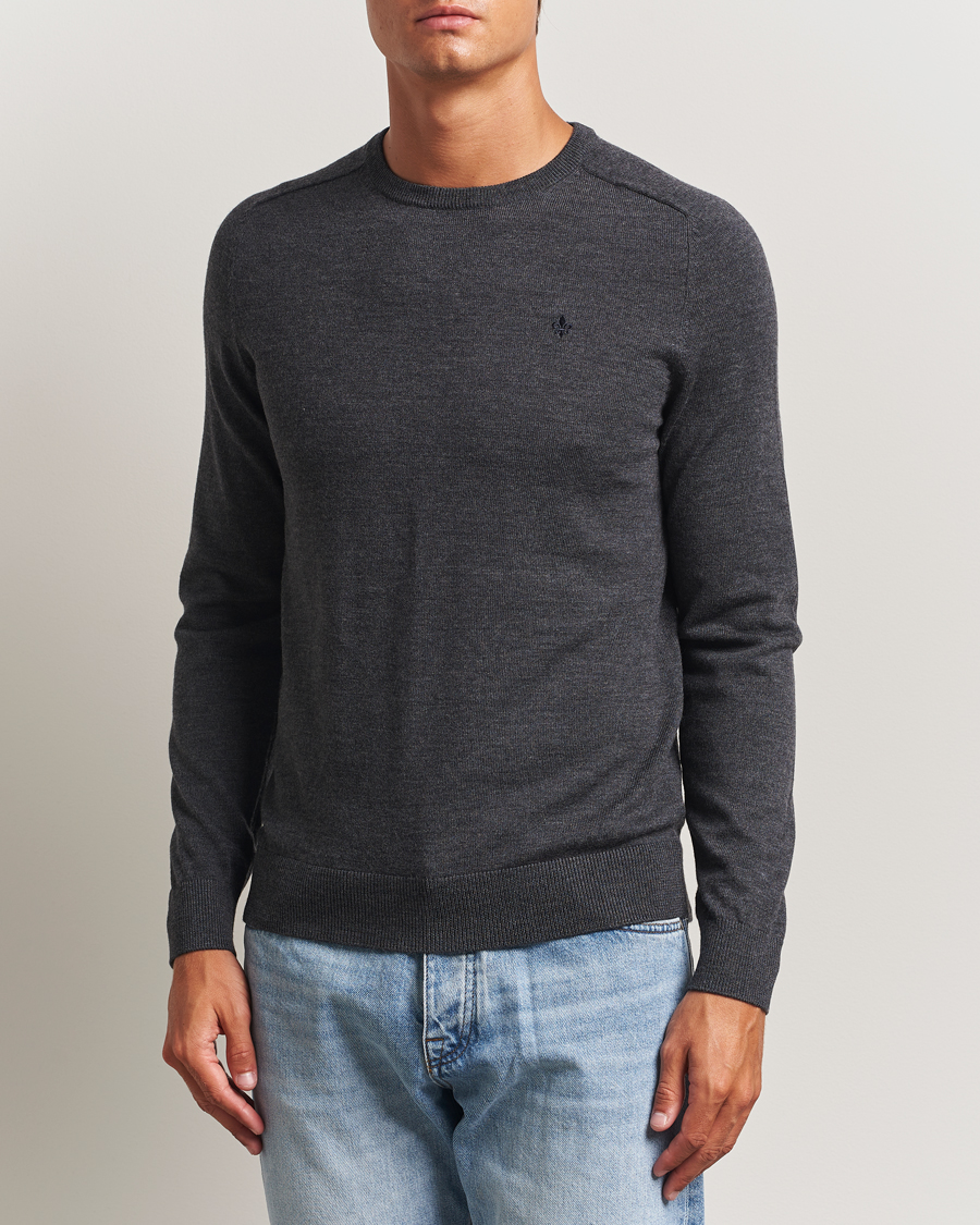 Herre | Trøjer | Morris | Merino O-Neck Grey
