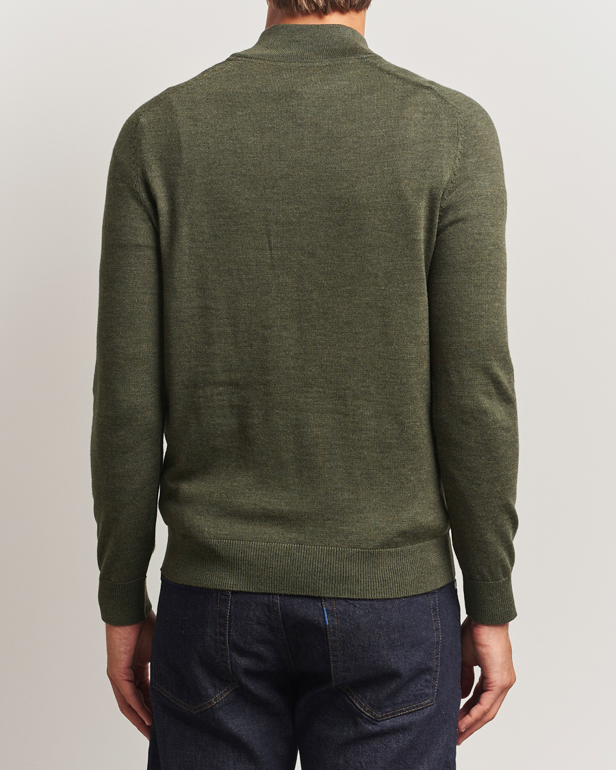 Herre | Trøjer | Morris | John Merino Half Zip Olive
