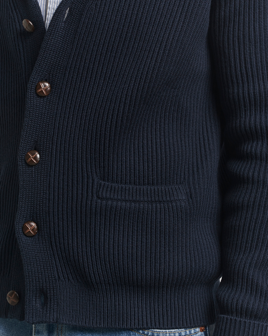 Herre | Trøjer | Morris | Brayden Shawl Cardigan Navy