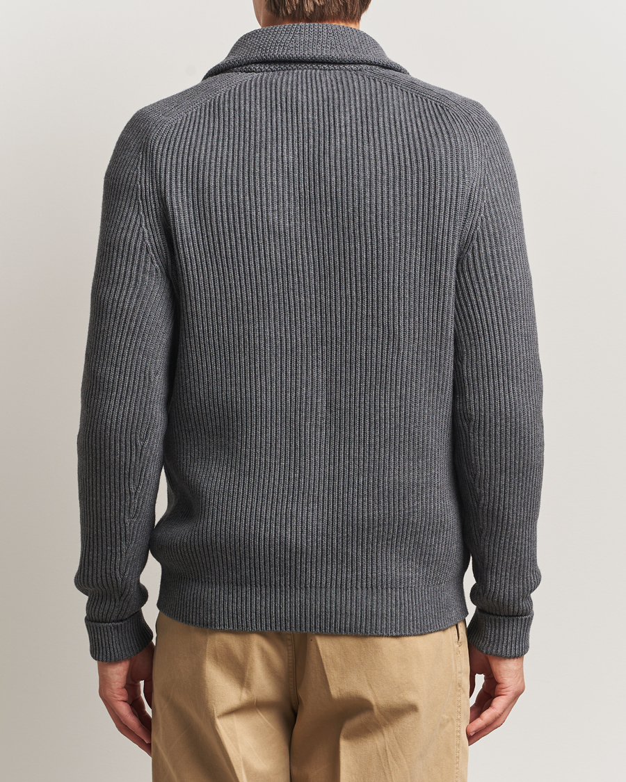 Herre | Trøjer | Morris | Brayden Shawl Cardigan Grey