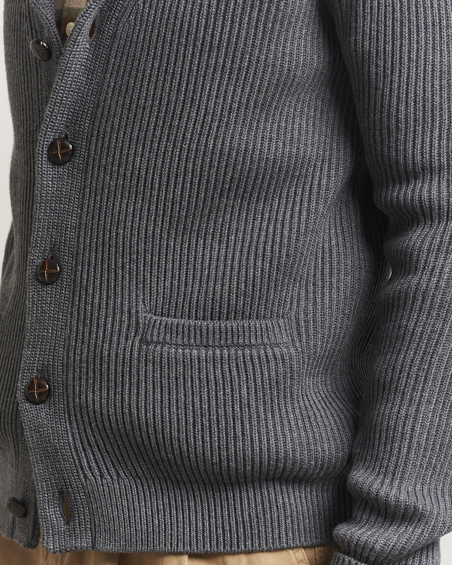 Herre | Trøjer | Morris | Brayden Shawl Cardigan Grey
