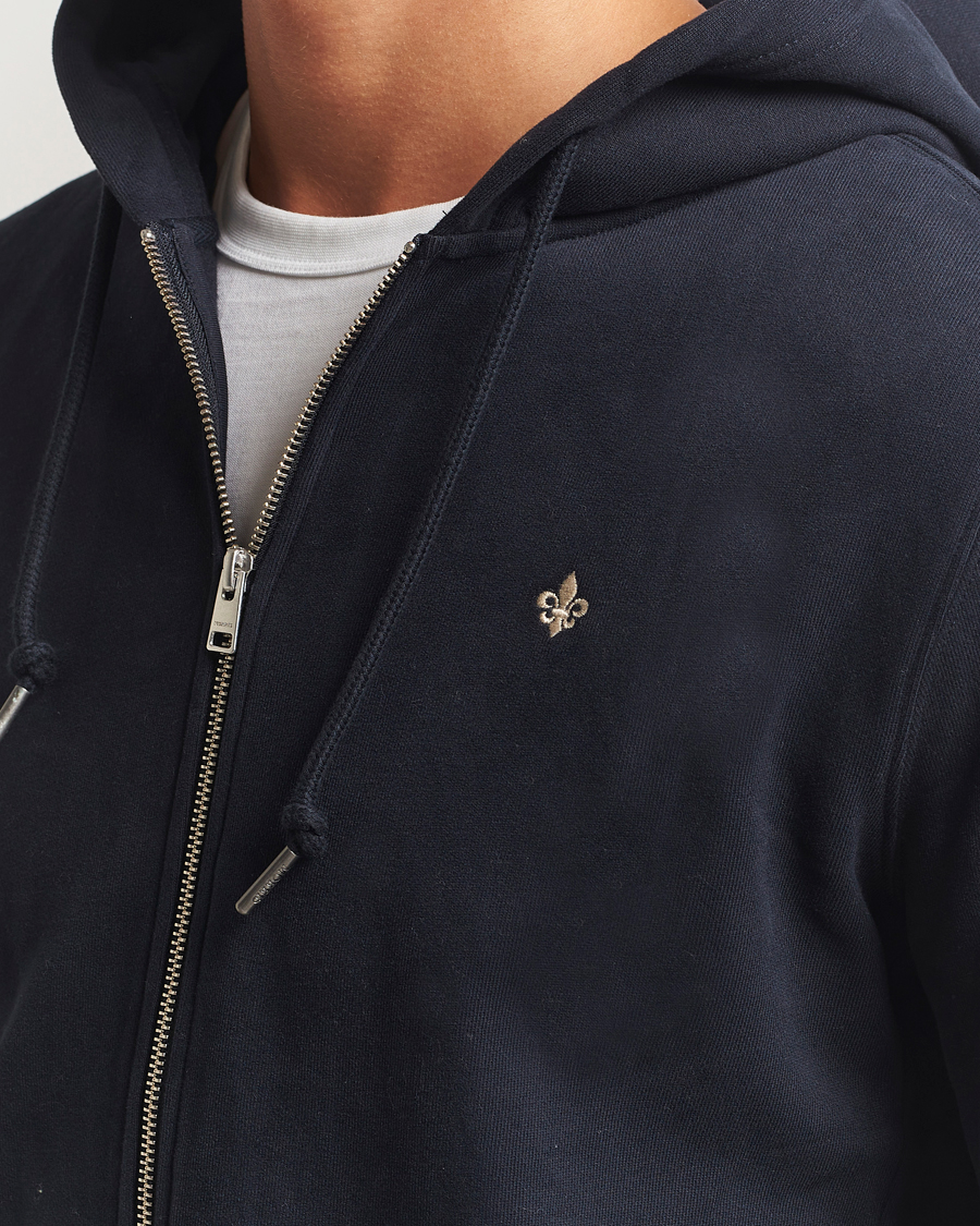 Herre | Trøjer | Morris | Brandon Lily Full Zip Hoodie Old Blue