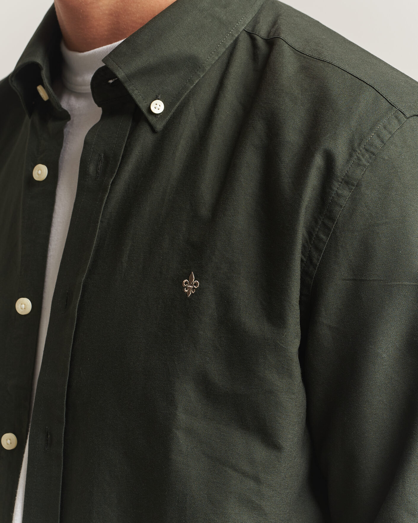 Herre | Trøjer | Morris | Douglas Oxford Shirt Olive