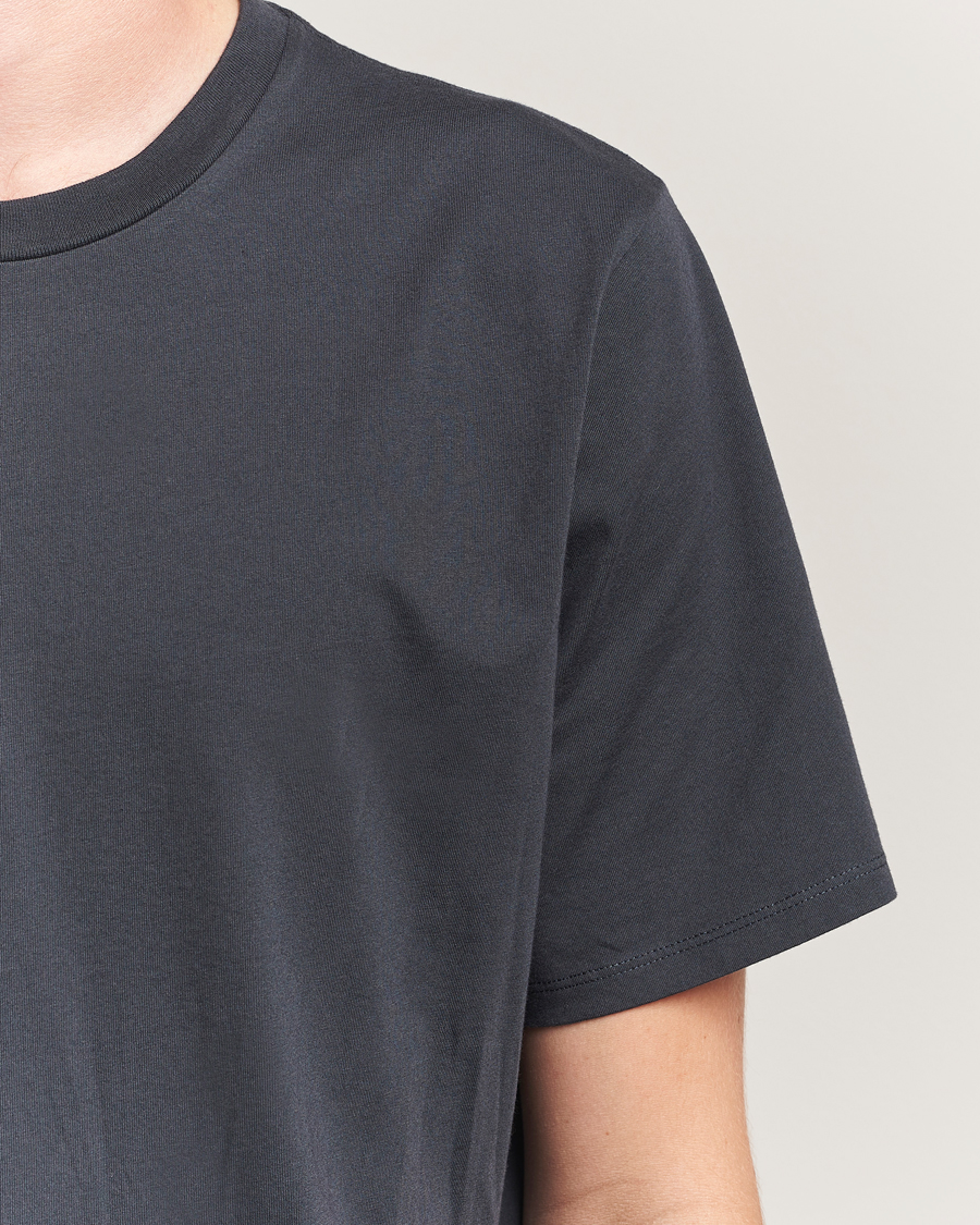 Herre | T-Shirts | Jeanerica | Delon Crew Neck T-Shirt Blue Grey