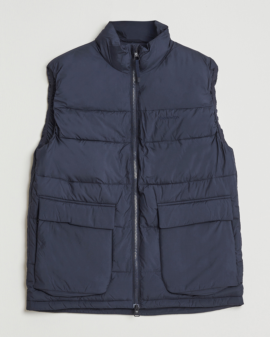 Herre | Veste | KnowledgeCotton Apparel | Puffer Vest Night Sky