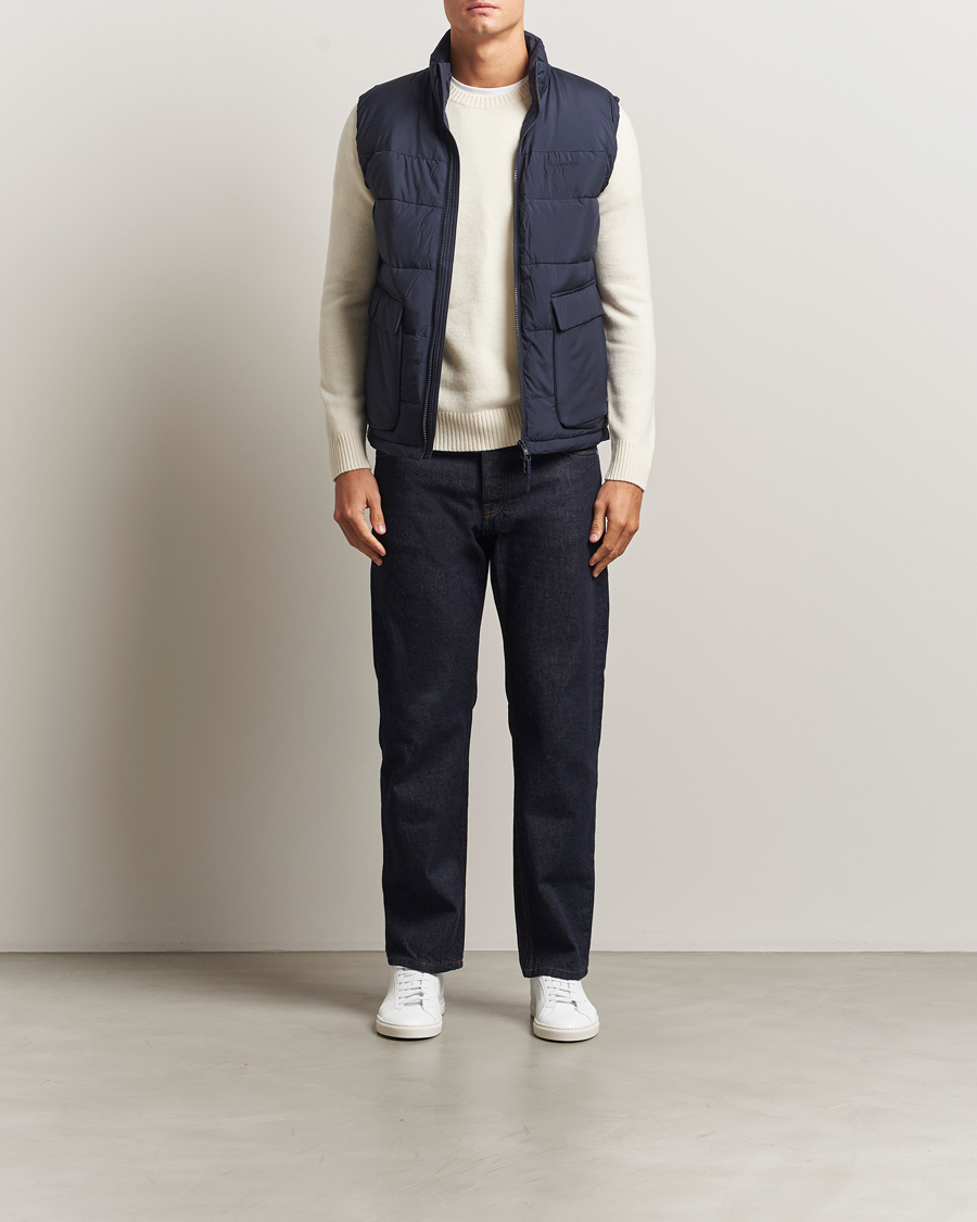 Herre | Veste | KnowledgeCotton Apparel | Puffer Vest Night Sky