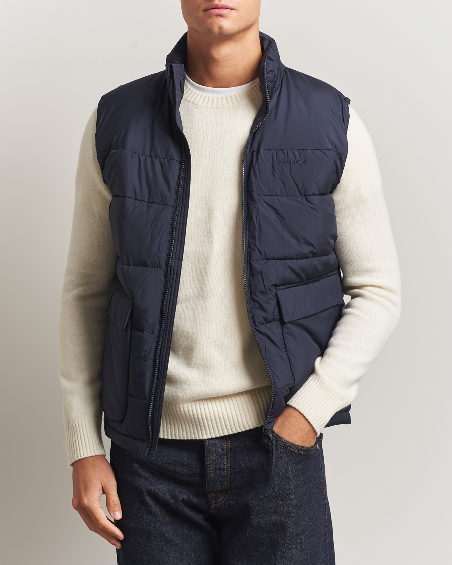 Herre | Veste | KnowledgeCotton Apparel | Puffer Vest Night Sky