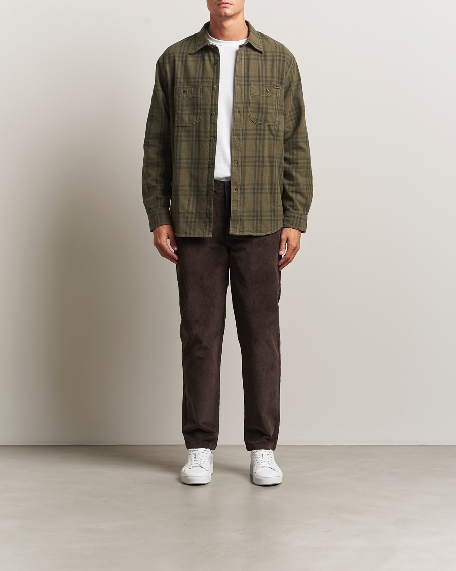 Herre | Bukser | KnowledgeCotton Apparel | Chuck Regular Cord Trousers Chocolate