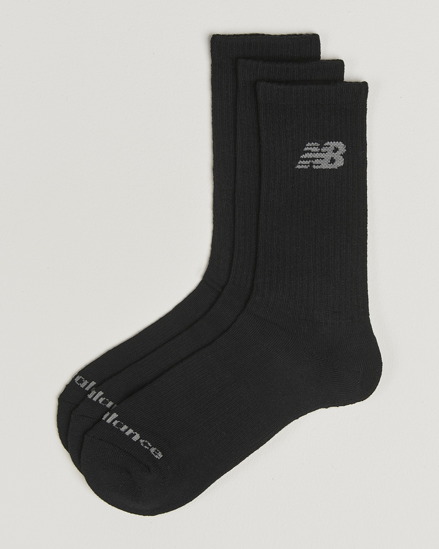 Herre | Undertøj | New Balance Running | 3-Pack Performance Cotton Socks Black