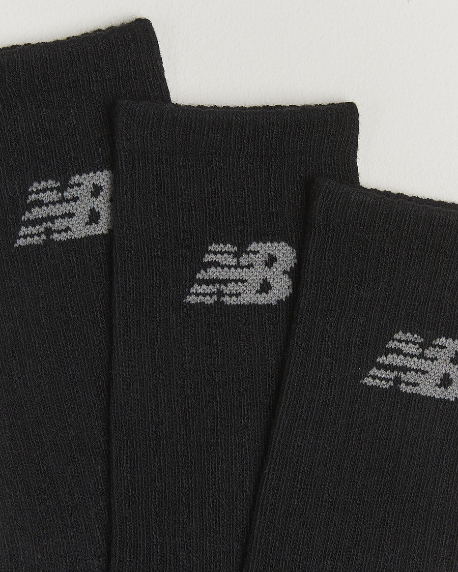Herre | Undertøj | New Balance Running | 3-Pack Performance Cotton Socks Black