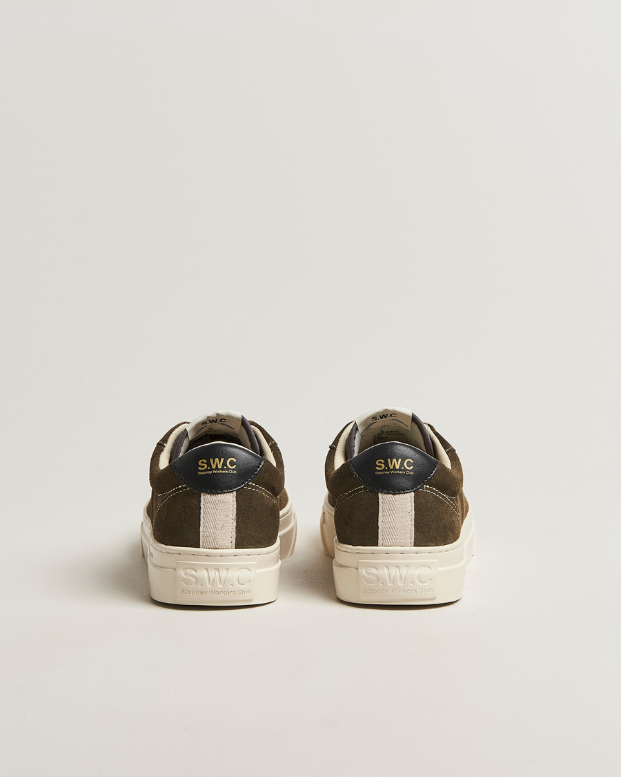 Herre | Sneakers | Stepney Workers Club | Dellow 02 Cupsole Suede Sneaker Woodland