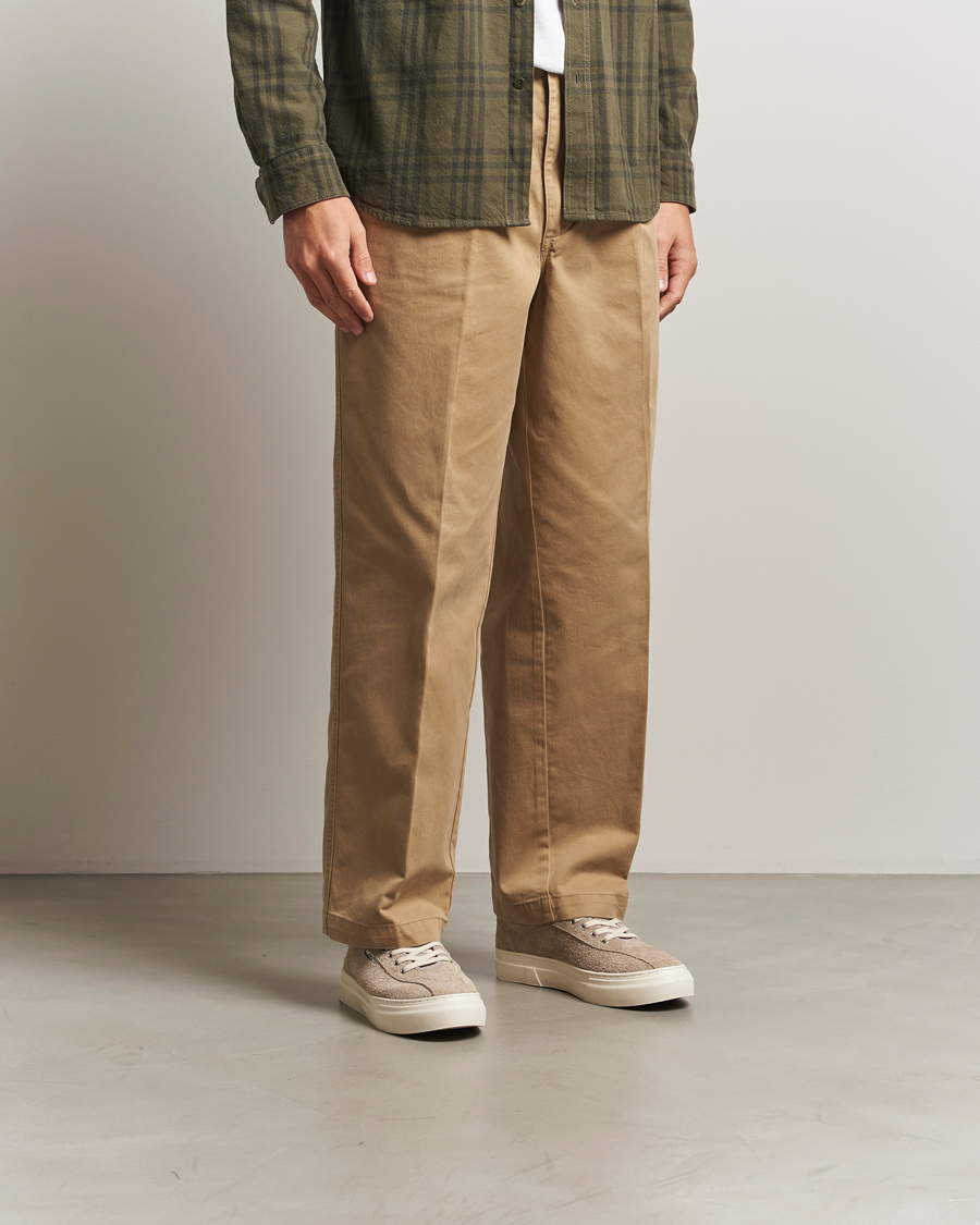 Herre | Sneakers | Stepney Workers Club | Dellow 02 Raw Suede Cupsole Sneaker Taupe