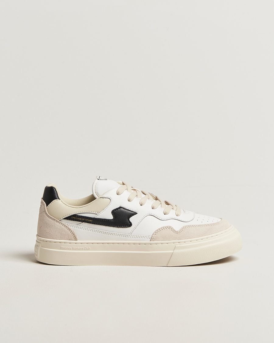 Herre | Sneakers | Stepney Workers Club | Pearl S-Strike Leather/Suede Mix Sneaker Spring Black