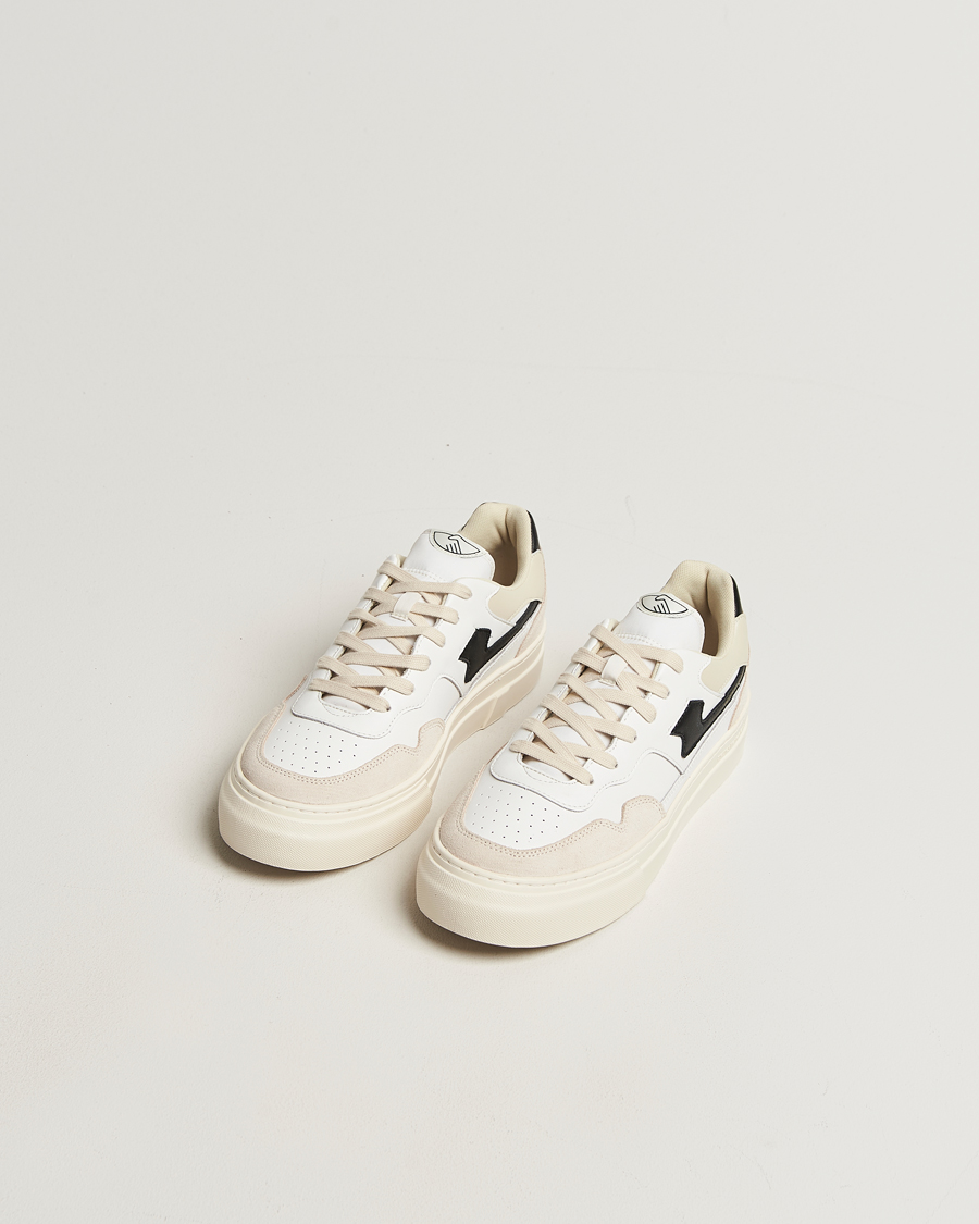 Herre | Sneakers | Stepney Workers Club | Pearl S-Strike Leather/Suede Mix Sneaker Spring Black